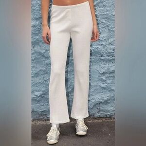 Brandy Melville- John Galt White Keira Pointelle Pajama Pants